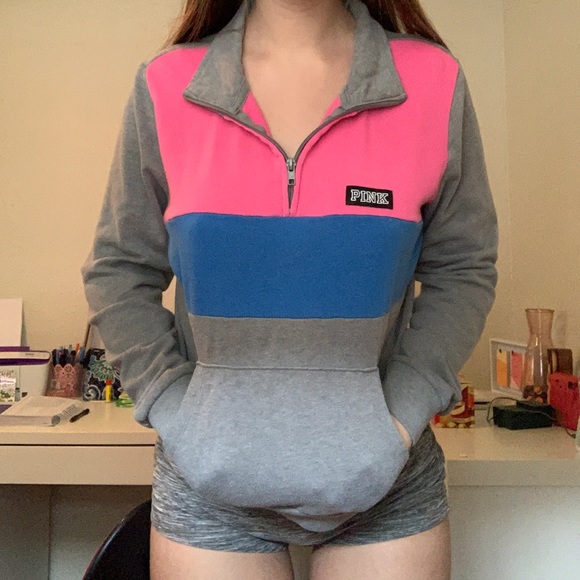 PINK Victoria's Secret Jackets & Blazers - Quarter zip up PINK jacket